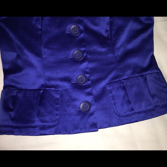 Bebe Royal Blue Off-the-Shoulder Corset Size 0 - Picture 5 of 5